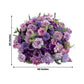 Pre-Arranged Silk Flower Grand Centerpiece in Mixed Lavender Lilac – 30" Artificial Rose, Hydrangea 