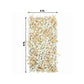 8ft x 4ft Roll Up Flower Wall Panel Backdrop - Mixed White & Blush Silk Roses, Hydrangeas, Pampas Gr