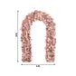 Artificial Flower Arch Backdrop Mixed Dusty Rose 4ft x 8ft Silk Roses, Hydrangeas & Chrysanthemums f