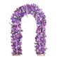 Artificial Flower Arch Backdrop Mixed Lavender Lilac 4ft x 8ft Silk Roses, Hydrangeas & Chrysanthemu