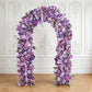 Artificial Flower Arch Backdrop Mixed Lavender Lilac 4ft x 8ft Silk Roses, Hydrangeas & Chrysanthemu