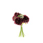 Burgundy artificial silk peonies bouquet for home decor.