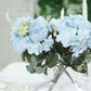 2 Pack Artificial Rose & Peony Floral Arrangements – 12" Light Blue Silk Bouquets for Weddings & Home Décor