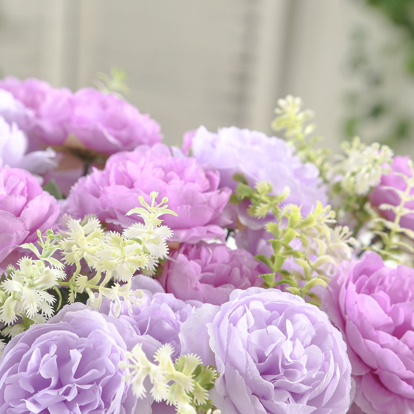 2-Pack Silk Peony Bouquet 14" Lavender Lilac – Lifelike Artificial Flower Arrangement for Vase Display, Events & Everyday Decor