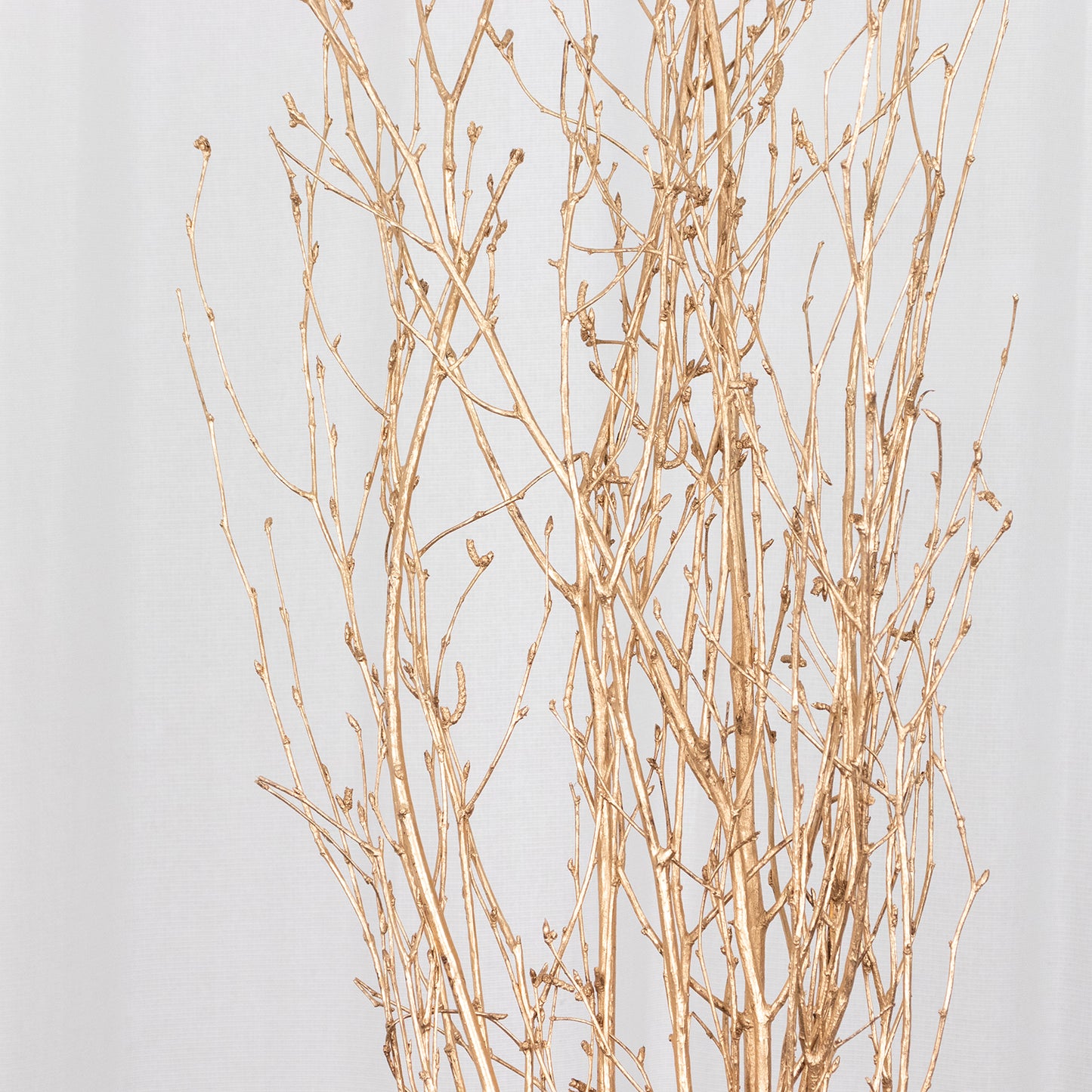 6 Pack Metallic Gold Extra Long Willow Tree Branches, 46" Natural Dried Birch Twigs Sticks Vase Fillers