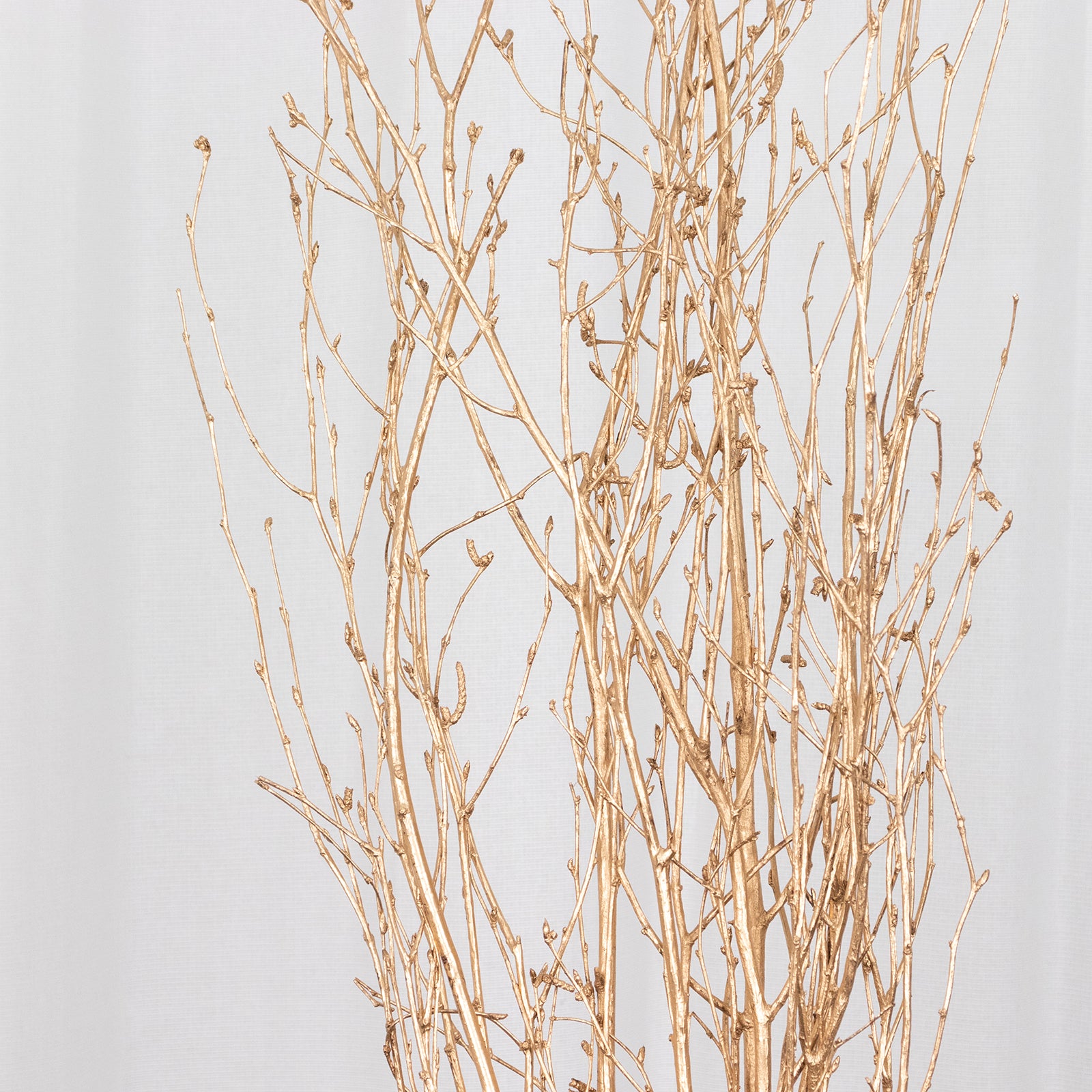 6 Pack Metallic Gold Extra Long Willow Tree Branches, 46" Natural Dried Birch Twigs Sticks Vase Fillers