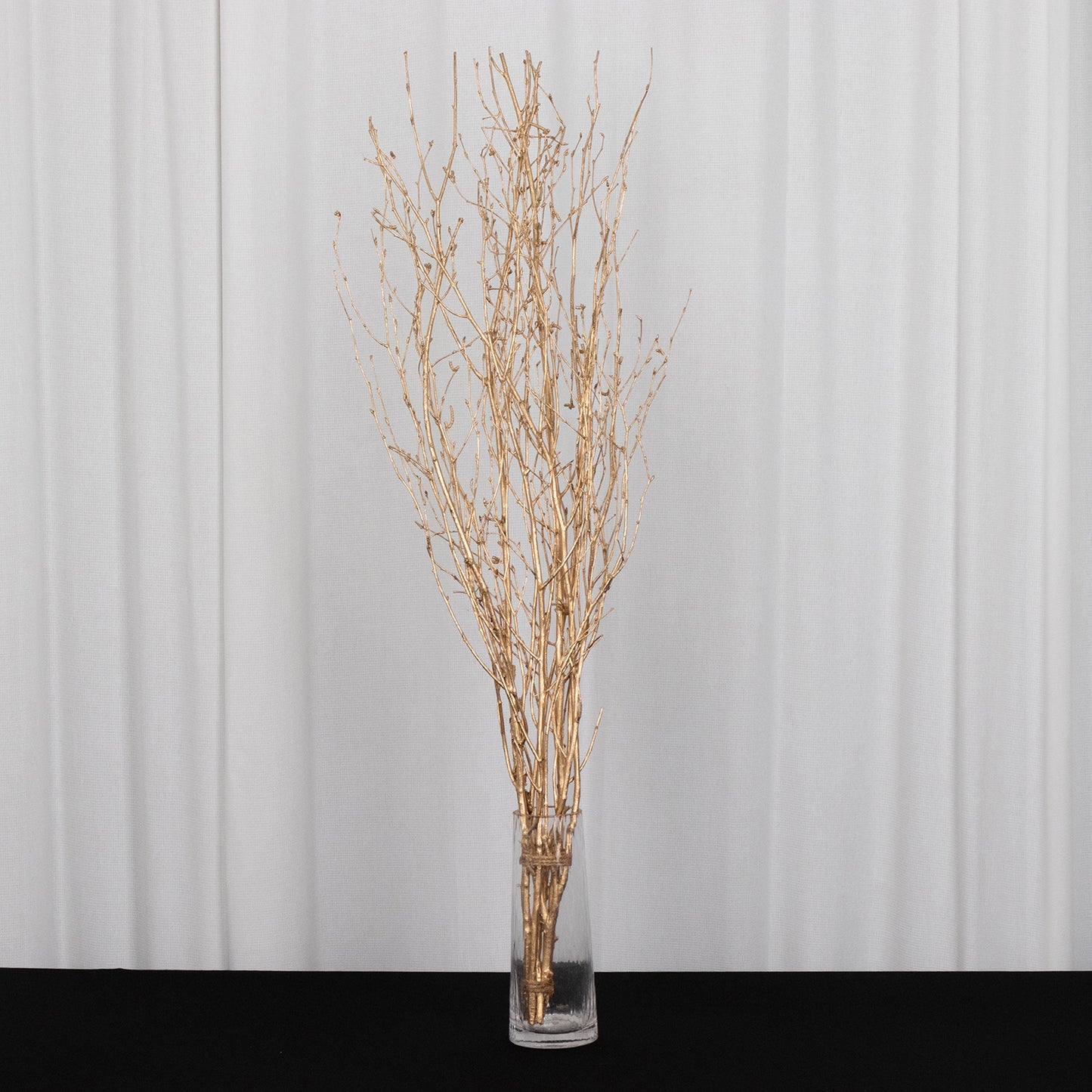 6 Pack Metallic Gold Extra Long Willow Tree Branches, 46" Natural Dried Birch Twigs Sticks Vase Fillers