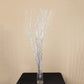 6 Pack Metallic Silver Extra Long Willow Tree Branches, 46" Natural Dried Birch Twigs Sticks Vase Fillers