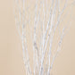 6 Pack Metallic Silver Extra Long Willow Tree Branches, 46" Natural Dried Birch Twigs Sticks Vase Fillers