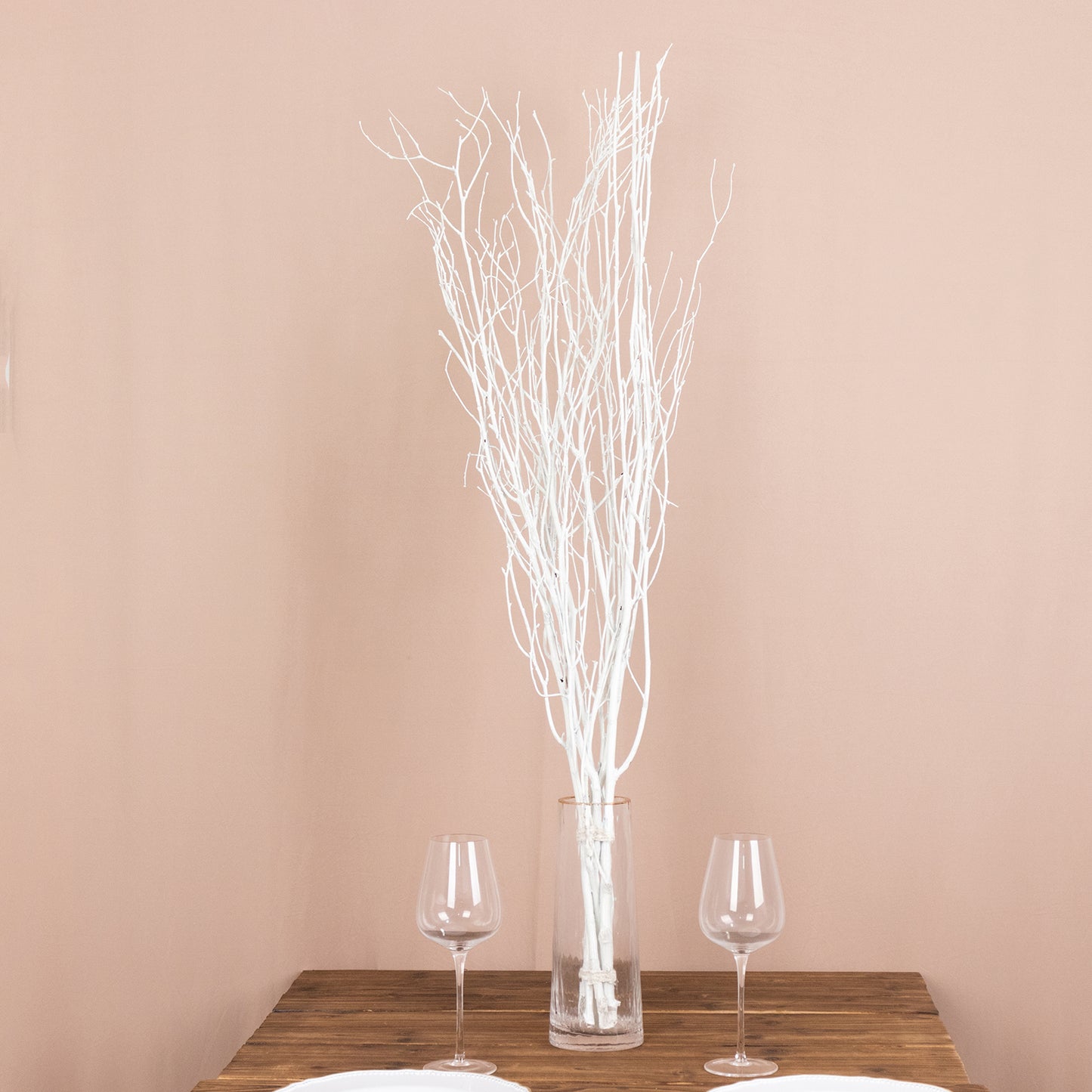 6 Pack White Extra Long Willow Tree Branches, 46" Natural Dried Birch Twigs Sticks Vase Fillers