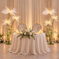 6.5ft White Lighted Silk Butterfly Flower Arrangement – 3-Bloom Netted-Silk Sheer Floral Decor with 
