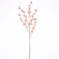 Blush artificial silk carnation flower stems, 42" tall, with two branches.