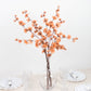 2 Branches 42" Tall Terracotta (Rust) Artificial Silk Carnation Flower Stems