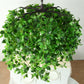 46" green artificial eucalyptus leaf vines ceiling canopy chandelier.
