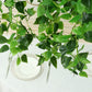 46" green artificial eucalyptus leaf vines hanging canopy decoration.