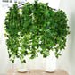 46" Green Eucalyptus Leaf Vines Ceiling Canopy with Hanging Ivy Leaves