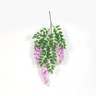 Lavender Artificial Silk Wisteria Vine Round Hanging Canopy