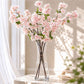 4 Stems Artificial Silk Cherry Blossom Flower Branches Blush – 40" Tall