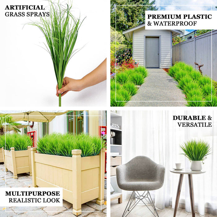 20" Green Artificial Grass Sprays for Indoor/Outdoor Decoration