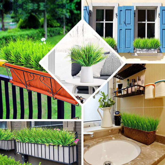 Green artificial grass sprays for indoor and outdoor decoration.