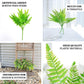 Artificial green Boston fern leaf plant faux spray, perfect for indoor decor.