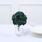 24 Roses | 2" Hunter Emerald Green Artificial Foam Flowers With Stem Wire and Leaves