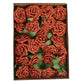 24 Roses 5" Terracotta (Rust) Artificial Foam Flowers With Stem Wire and Leaves