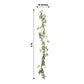 5ft | Green Real Touch Artificial Willow Leaf Garland, Flexible Vine