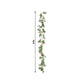 6ft Eucalyptus garland with blush silk roses – faux greenery vine