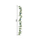6ft Artificial Eucalyptus Garland with Royal Blue/Light Blue Silk Roses – Faux Greenery Vine