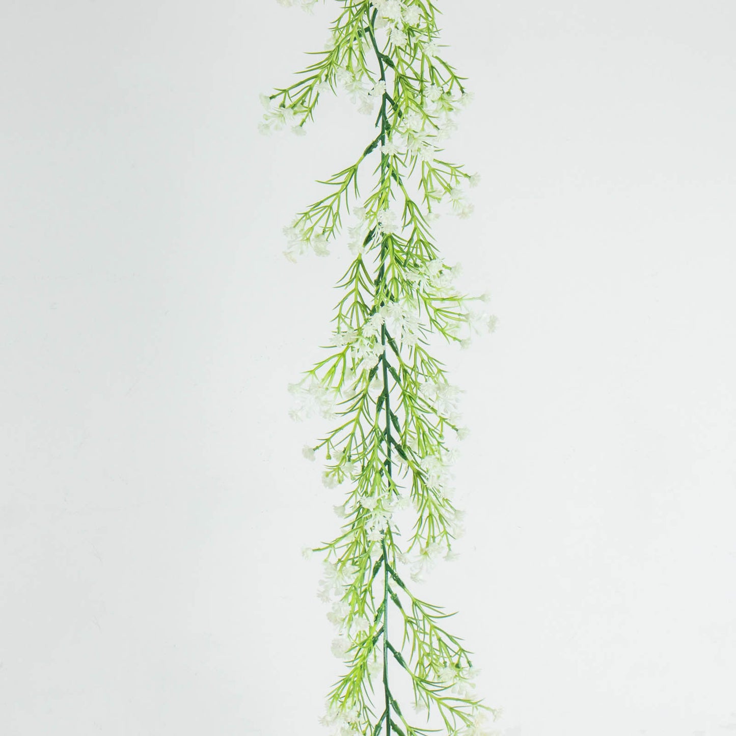 6ft White Real Touch Faux Baby Breath Hanging Flower Vines, Artificial Silk Gypsophila Table Flower Garland