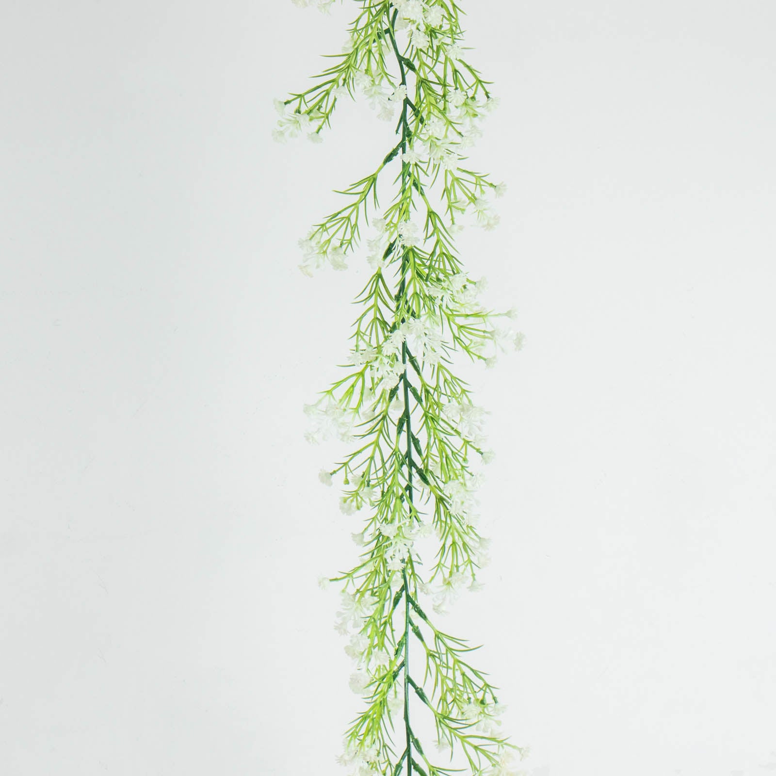 6ft White Real Touch Faux Baby Breath Hanging Flower Vines, Artificial Silk Gypsophila Table Flower Garland