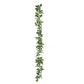 6ft | Real Touch Green Artificial Silk Rose Leaf Hanging Vine, Flexible Greenery Table Garland