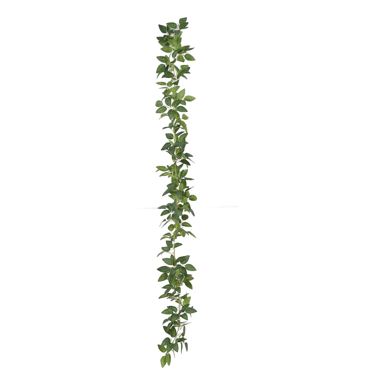 6ft | Real Touch Green Artificial Silk Rose Leaf Hanging Vine, Flexible Greenery Table Garland