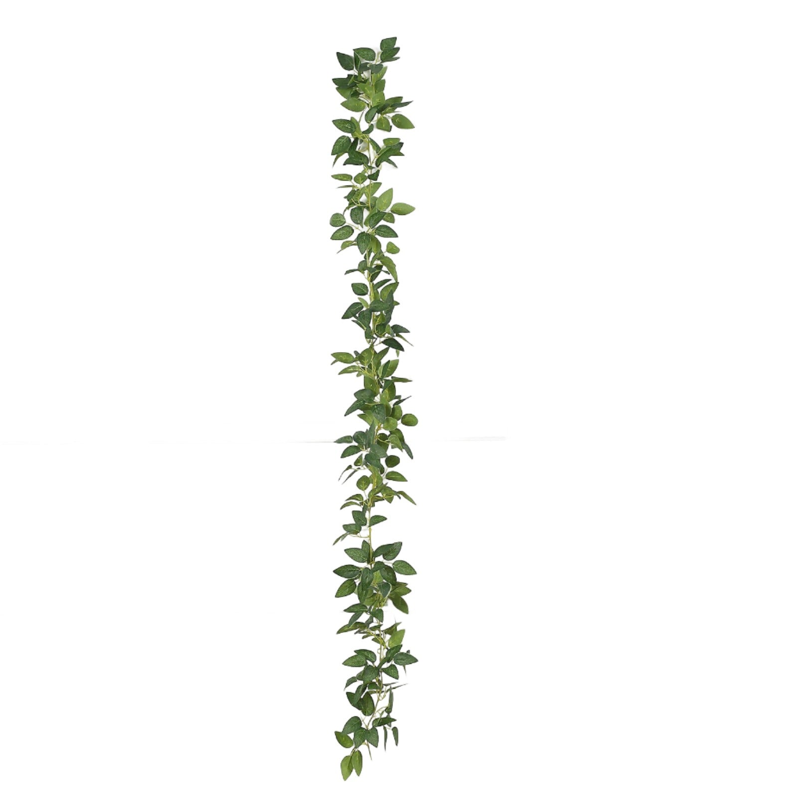 6ft | Real Touch Green Artificial Silk Rose Leaf Hanging Vine, Flexible Greenery Table Garland