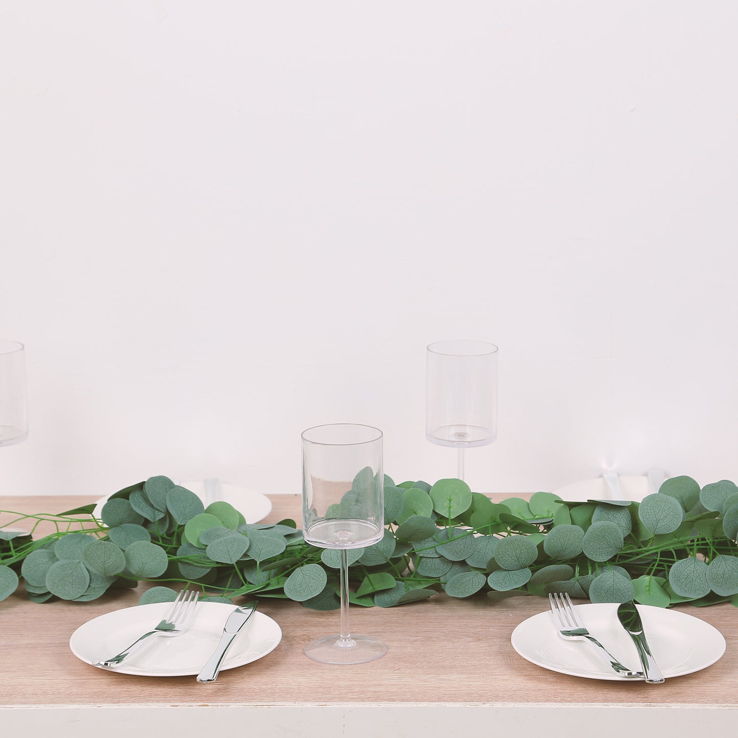 12 Pack Artificial Eucalyptus Leaves Garland, 6.5ft Silk Hanging Vines for Wedding, Party and Wall Decor