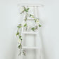 6ft White Silk Rose Peony Flower Garland, Mixed Floral Greenery Garland Artificial Hanging Vine