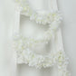 10 Pack White Artificial Wisteria Vines Flower Garlands, Hanging Silk Flowers Wedding Arch Garden Wall Decor - 6.5ft
