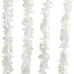 10 Pack White Artificial Wisteria Vines Flower Garlands, Hanging Silk Flowers Wedding Arch Garden Wall Decor - 6.5ft