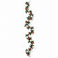 2 Pack 8ft Artificial Silk Flower Garland Mini Rose Vines with 45 Flower Heads - Natural & Ivory