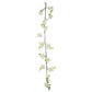 Cream artificial silk peony hanging flower garland with faux vine.