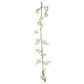 42" Silk Hanging Wisteria Flower Garland Vines in Blush, Elaborated 5 Full Strands in 1 Bush