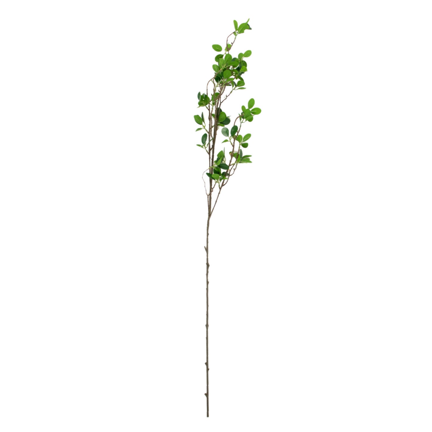 43" Faux Greenery Stems, Artificial Ficus Branches, Green Leaf Spray for Vase