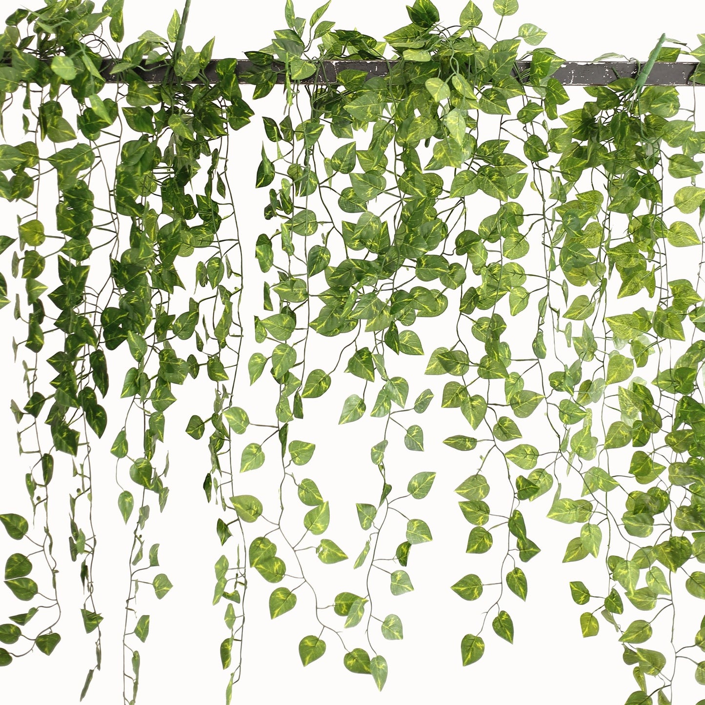 4 Pack Green Pothos Artificial Ivy Vine Hanging Plants with Silk Leaves Garland