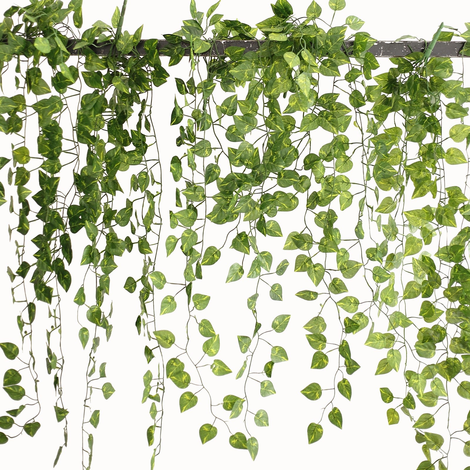 4 Pack Green Pothos Artificial Ivy Vine Hanging Plants with Silk Leaves Garland