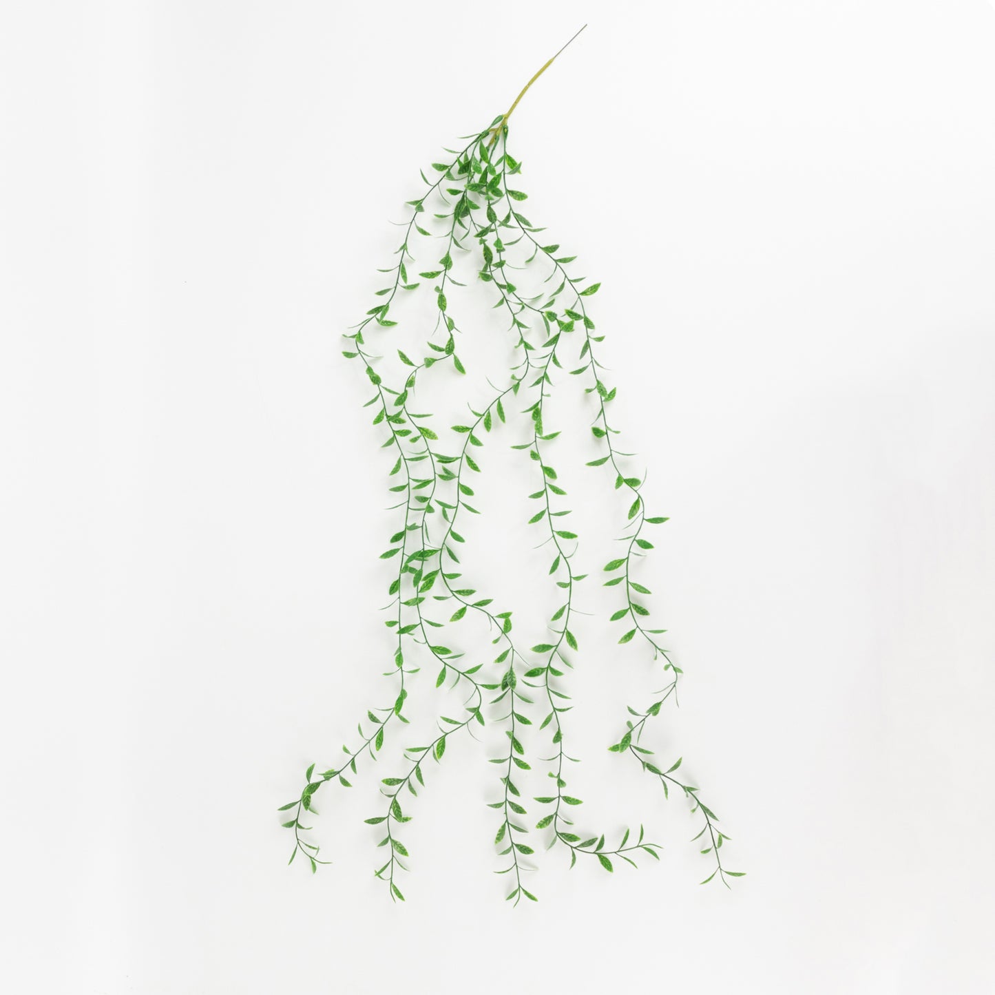 Green artificial hanging fern bush for green wall and vase filler.