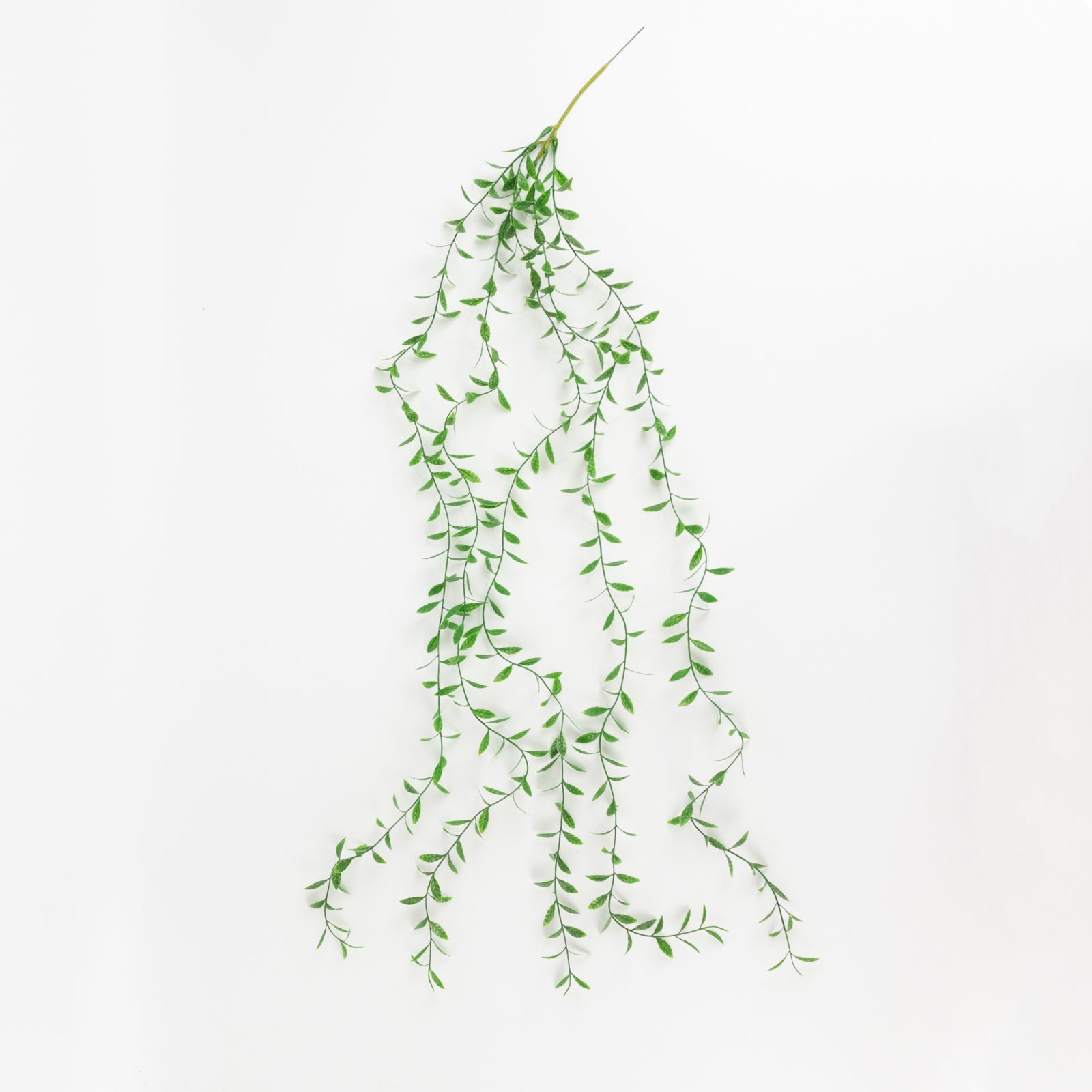 Green artificial hanging fern bush for green wall and vase filler.