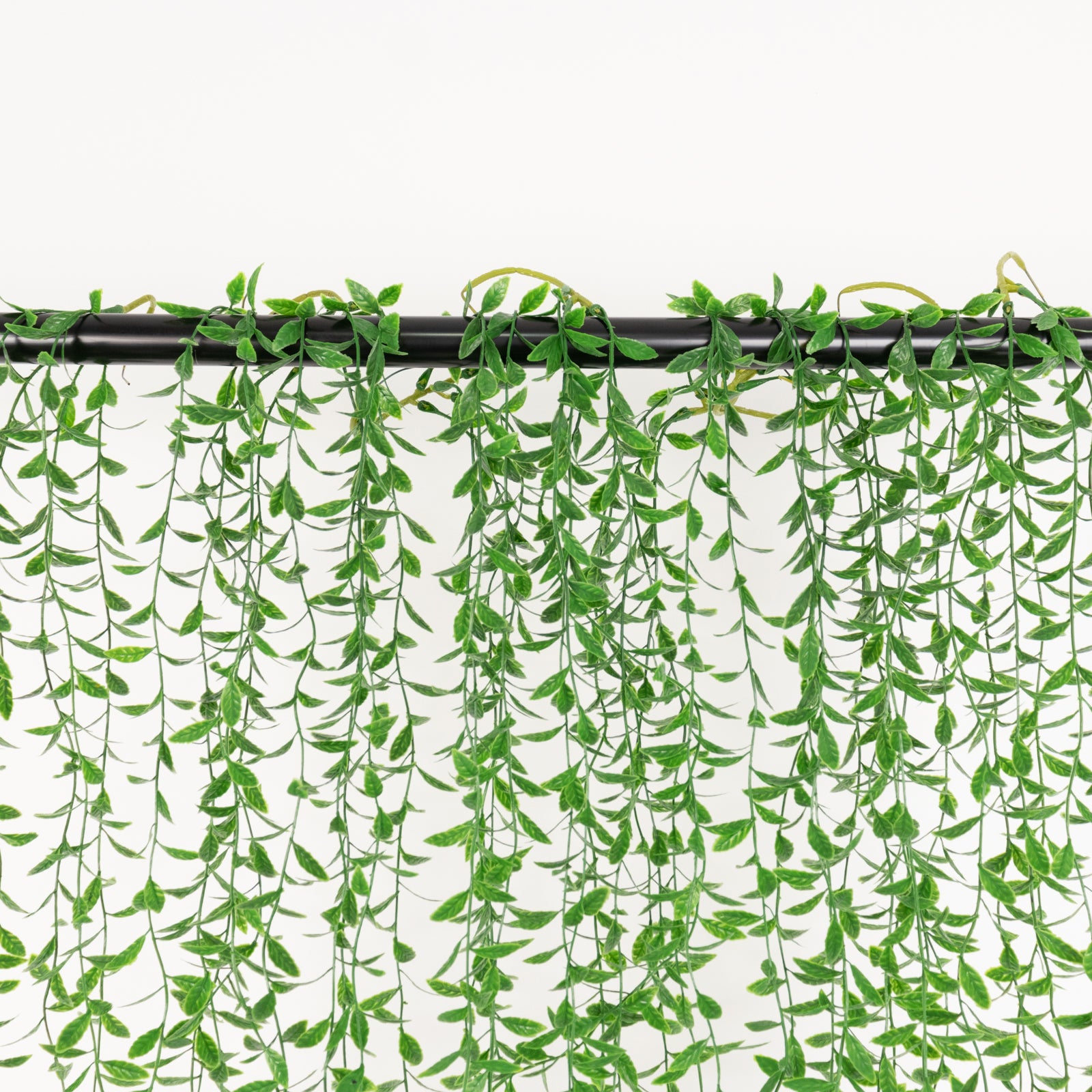 3.5ft artificial ivy greenery garland with weeping willow leaves, vibrant green.