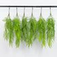 10 Pack Artificial Hanging Fern Bushes – 32" Asparagus Fern Trailing Plants for Green Wall, Vertical