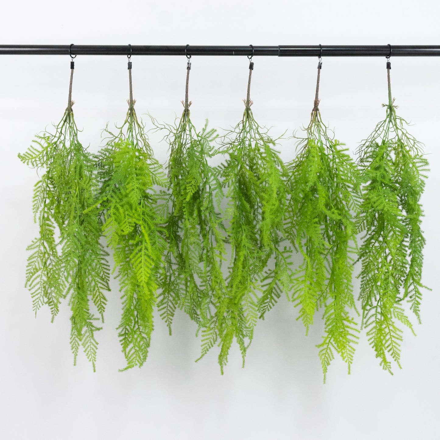 10 Pack Artificial Hanging Fern Bushes – 32" Asparagus Fern Trailing Plants for Green Wall, Vertical